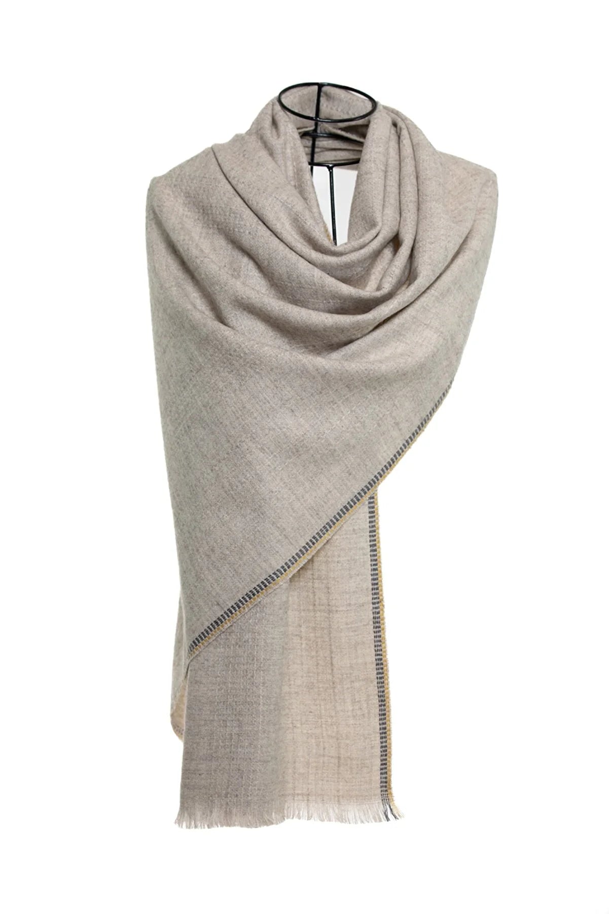 Knitted Mo-shmere Lines Border