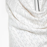 Interline Embroiderd Mo-shmere Shawl - Ivory