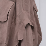 The Collar Linen Skirt - Vizon