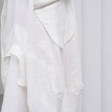 The Collar Linen Skirt - White
