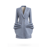 The Alien Blazer Dress - Dark Gray