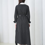 Aurelia Sculpt Dress by Lumina Eligma – luxury merino wool sculpted dress with architectural silhouette