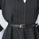 Aurelia Sculpt Dress by Lumina Eligma – luxury merino wool sculpted dress with architectural silhouette