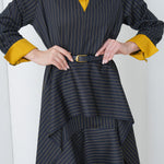 Aurelia Sculpt Dress by Lumina Eligma – luxury merino wool sculpted dress with architectural silhouette