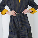 Aurelia Sculpt Dress by Lumina Eligma – luxury merino wool sculpted dress with architectural silhouette