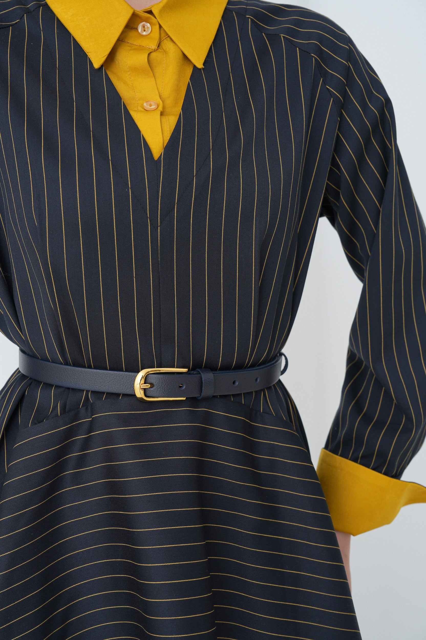 Aurelia Sculpt Dress by Lumina Eligma – luxury merino wool sculpted dress with architectural silhouette