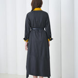 Aurelia Sculpt Dress by Lumina Eligma – luxury merino wool sculpted dress with architectural silhouette