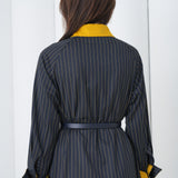 Aurelia Sculpt Dress by Lumina Eligma – luxury merino wool sculpted dress with architectural silhouette