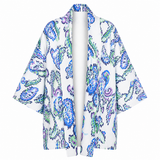 The Duality Linen Reversible Jacket - White Blue Paisley