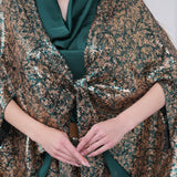 Lumiere Sequin Kaftan - Emerald
