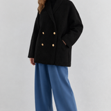 The Double-Breasted Knit Blazer