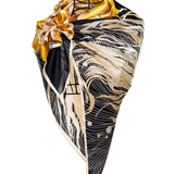 Square Silk Big Size Scarf 90x90 - Betta Fish Golden