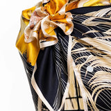 Square Silk Big Size Scarf 90x90 - Betta Fish Golden