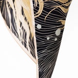 Square Silk Big Size Scarf 90x90 - Betta Fish Golden