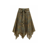 Bohemian Midi Skirt - Paisley Pattern