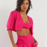 Interlinked Crop Tube Top