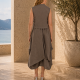 Juby Linen Skirt - Coffee