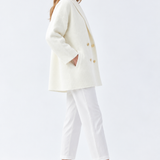 The Double-Breasted Knit Blazer