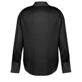 Silk Shirt Sleeves - Black White