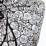 Square Silk Big Size Scarf 90x90 - White Roses