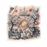 Square Silk Big Size Scarf 90x90 - Spring Bird