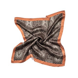 Square Silk Bandana 50cmx50cm - Copper Symmetry