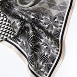 Square Silk Bandana 50cmx50cm - Four Sided Symmetry