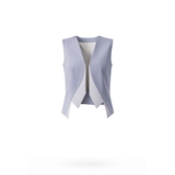 Collar-Elle Vest - Light & Dark Gray