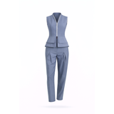 Construct Vest Suit & Pants Ensemble - Dark Gray