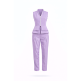 Construct Vest Suit & Pants Ensemble - Lilac