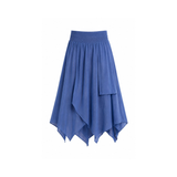 Crinckle FreeSize Skirt - Indigo