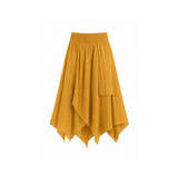 Crinckle FreeSize Skirt - Yellow