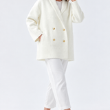 The Double-Breasted Knit Blazer
