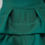 The Vanguard Skirt Silk - Emerald Green