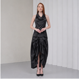 The Vanguard Skirt Silk - Black