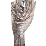 Modal Silk Scarves - Dual Tulip Beige