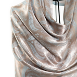 Modal Silk Scarves - Dual Tulip Beige