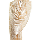 Modal Silk Scarves - Dual Tulip Gold