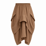 The Collar Linen Skirt - Vizon
