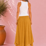 Crinckle FreeSize Skirt - Yellow