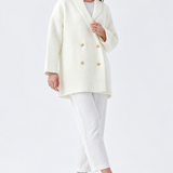 The Double-Breasted Knit Blazer