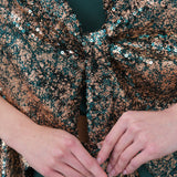 Lumiere Sequin Kaftan - Emerald