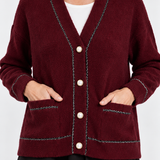 The Contrast Trim Cardigan