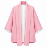 The Duality Linen Jacket - Pink White