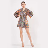 Short Kimono Belted Mulberry Silk - Al Hamra