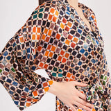 Short Kimono Belted Mulberry Silk - Al Hamra