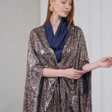 Lumiere Sequin Kaftan - Navy