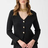 The Sculpted V-Neck Cardigan