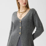 The Sculpted V-Neck Cardigan