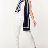 Simply Reversible Mo-shmere Rectangle Scarf - Navy